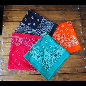 Bold Colors Bandana Bundle (4 bandanas)